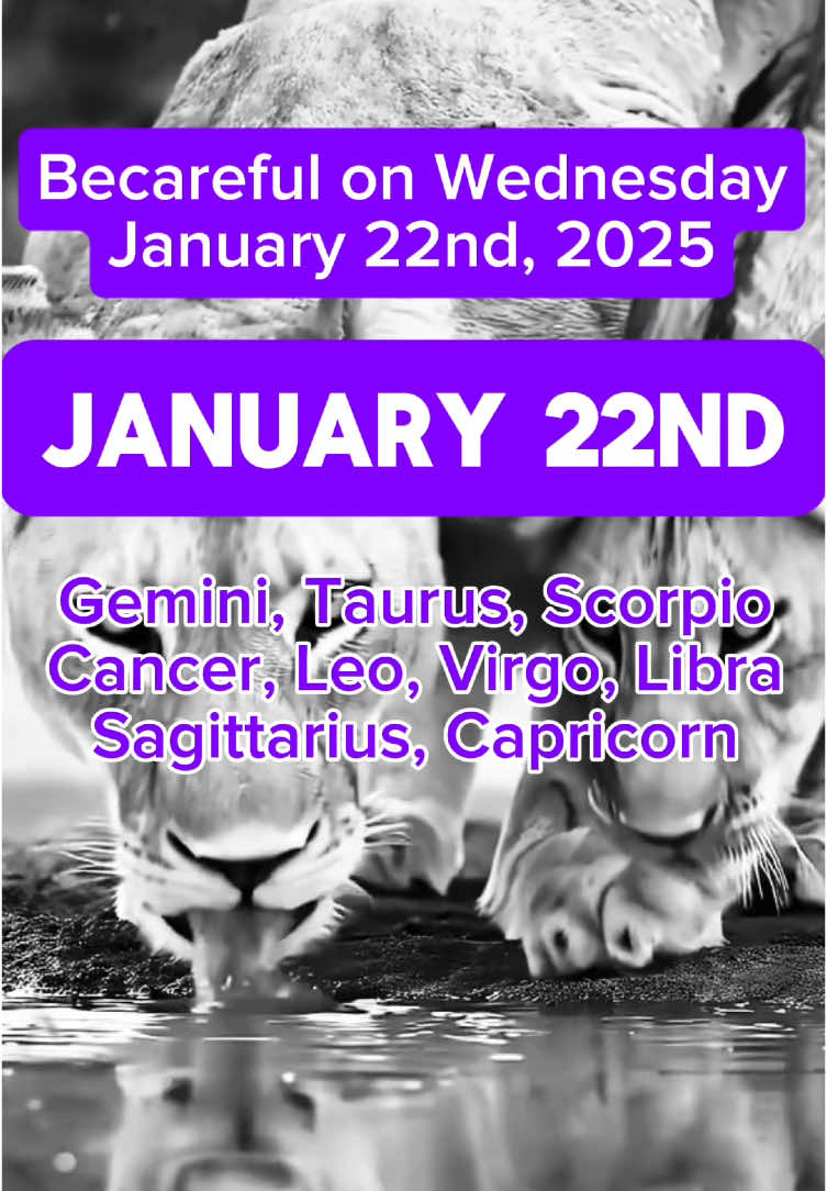 Becareful on Wednesday January 22nd, 2025 #zodiacsigns #zodiacs #zodiacsignz #zodiac #zodiacsignsaesthetic #astrology #astrologytok #universemessage 