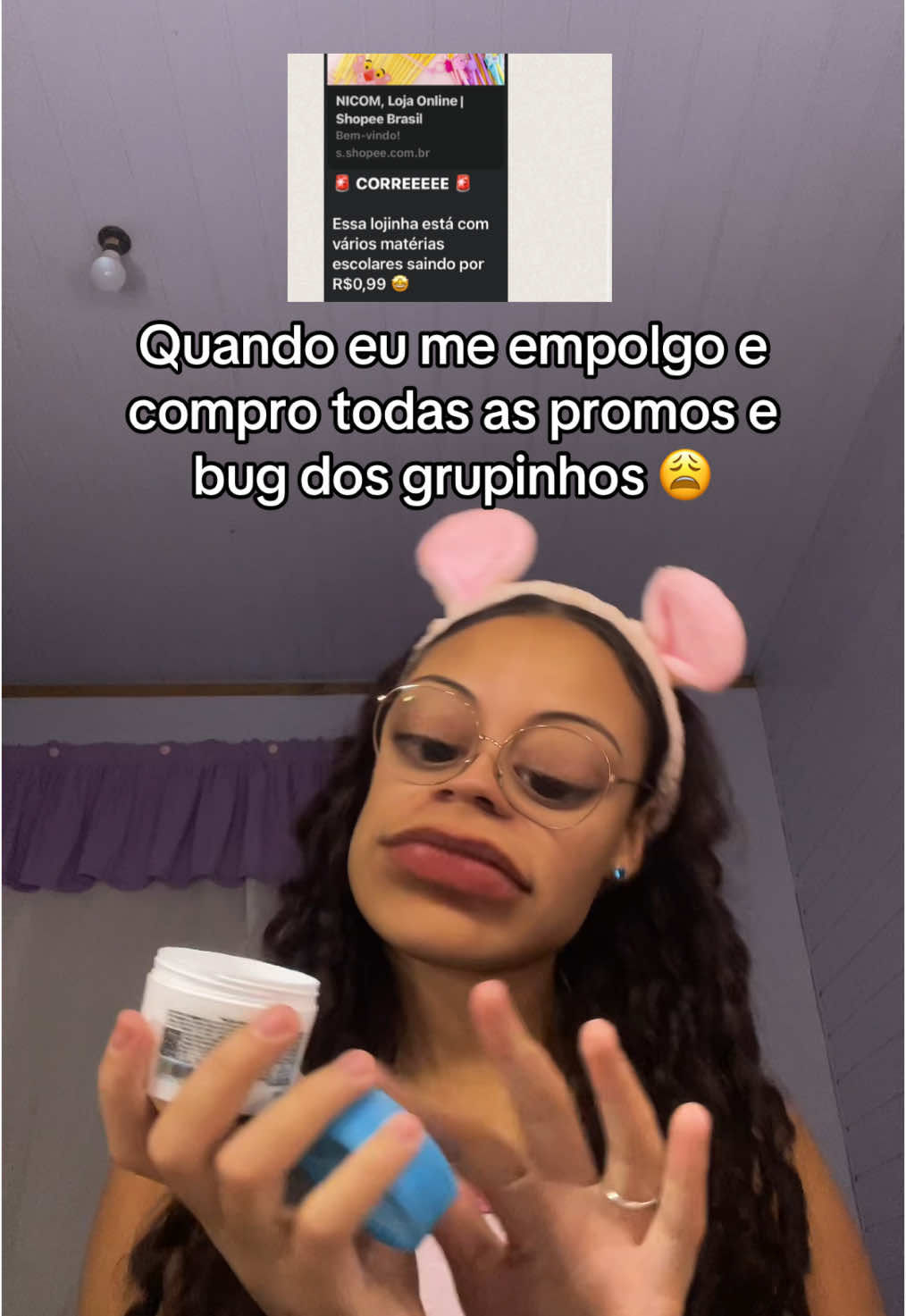 O cartão de crédito que lute 😘 link do grupo nos comentários ✨ #shopee #grupodepromocoes #comprinhasshopee #bug #promocao #grupos #fyp 