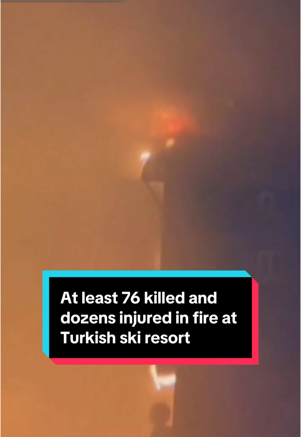 At least 76 people were killed and about 51 others were injured when a fire engulfed a hotel at a ski resort in Turkey. #turkey #news 