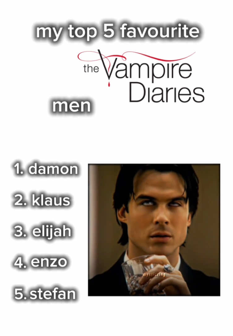 what do u think of my ranking? #tvd #thevampirediaries #thevampiresdiarys #stefan #stefansalvatore #enzo #lorenzostjohn #elijah #elijahmikaelson #klausmikaelson #damonsalvatore #ranking #fyp 