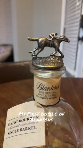 My first bottle of Blanton’s I ever bought which started my bourbon collection #bourbonlife #bourbontiktok #blackbourbon #bourbon #collector #blantonsbourbon 