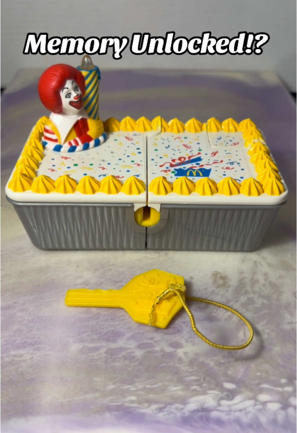 Remember this? #asmrtoys #asmrvideo #mcdonalds #happymeal #cake #pretendplay #2000snostalgia #90snostalgia #toystagram #memoryunlocked 