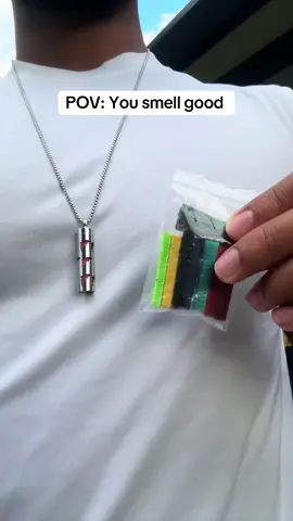 This necklace is top tier for making a scent last long! #aura #fyp #foryou #oscarsathome #necklace 