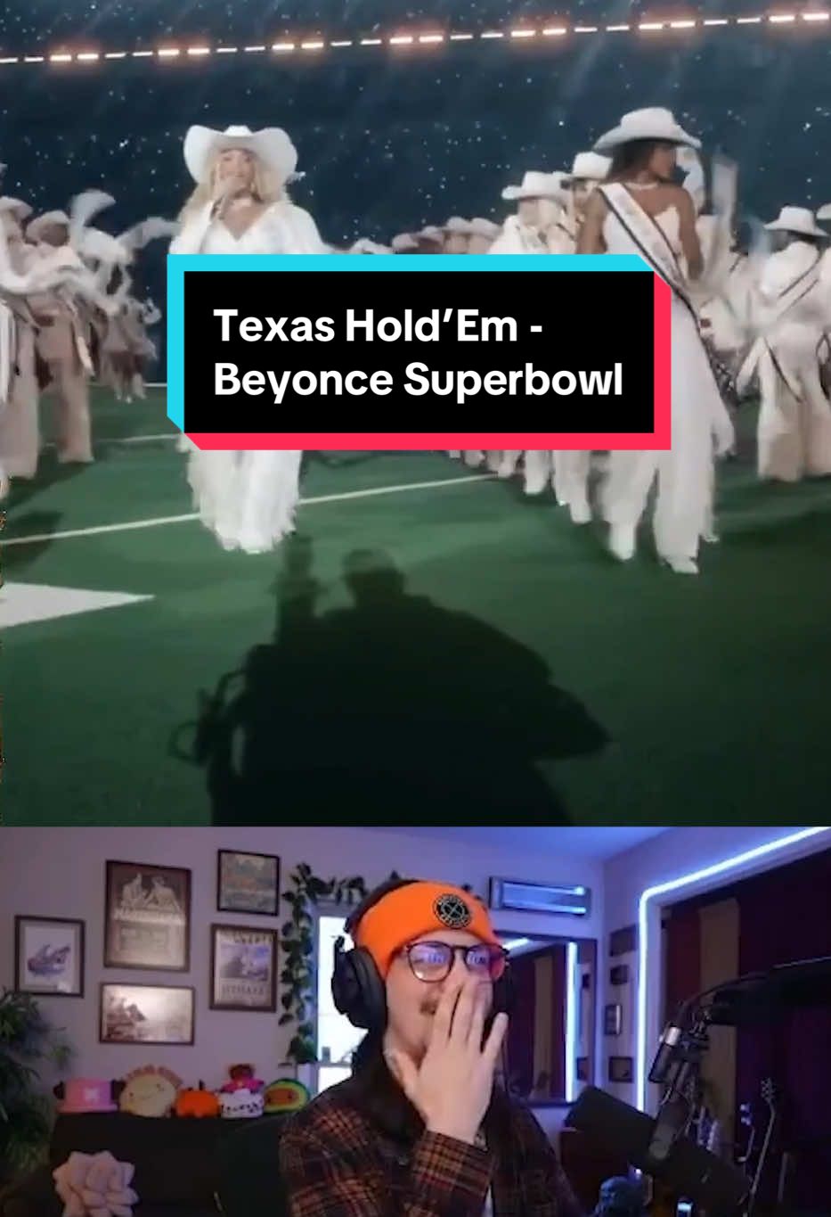 HTHAZE: BeyoncéBowl reaction part 4 Texas Hold’Em - Beyoncé #hthaze #musicreaction #fyp #beyonce #beyhive #beyoncebowl #cowboycarter 