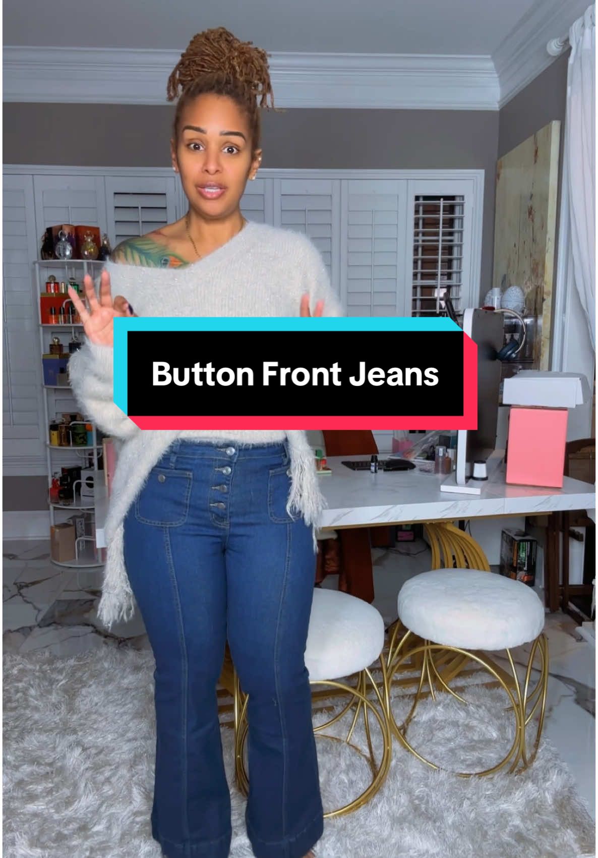 Baby get the jeans and the sweater!!! #creatorsearchinsights #casualeverydayoutfits #denim #jeans #stretchyjeans #buttonfrontjeans #tiktokshopyearendsale #ttsstarcreator #starcreatorcompetition #toptierjanuary #mynewyear #tiktokshopcreatorpicks #ttsdelightnow #spotlightfinds #ttslevelup #tiktokshopjumpstart #giftguide #lovelanguage 