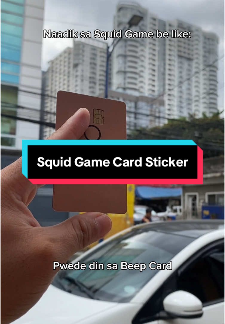 Pwede sa lahat ng uri ng card Etong squid game card sticker #easycard #squidgame #atmsticker #cardsticker #creatorsearchinsights 