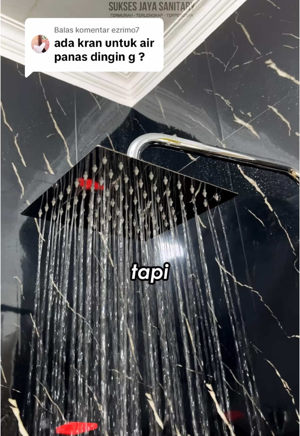 Membalas @ezrimo7 shower panas dingin aesthetic #shower #kamarmandi #kamarmandiaesthetic #suksesjayasanitary 