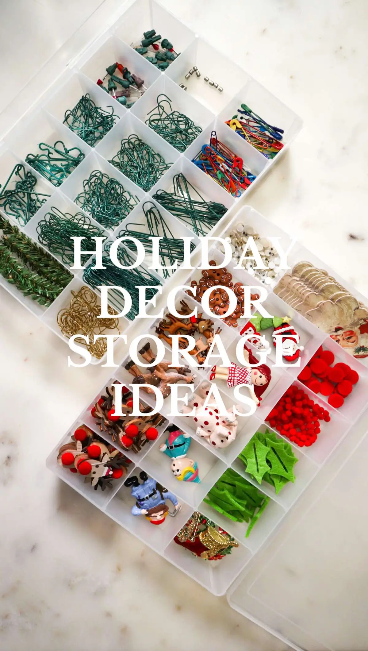 Swipe👉💡🌟  #holidayorganization #holidayhacks #organizedliving #decorstorage #amazonhome #holidaydecorideas #storagesolutions #declutteryourhome #christmasdecor #newyearscleaning #homeorganization 