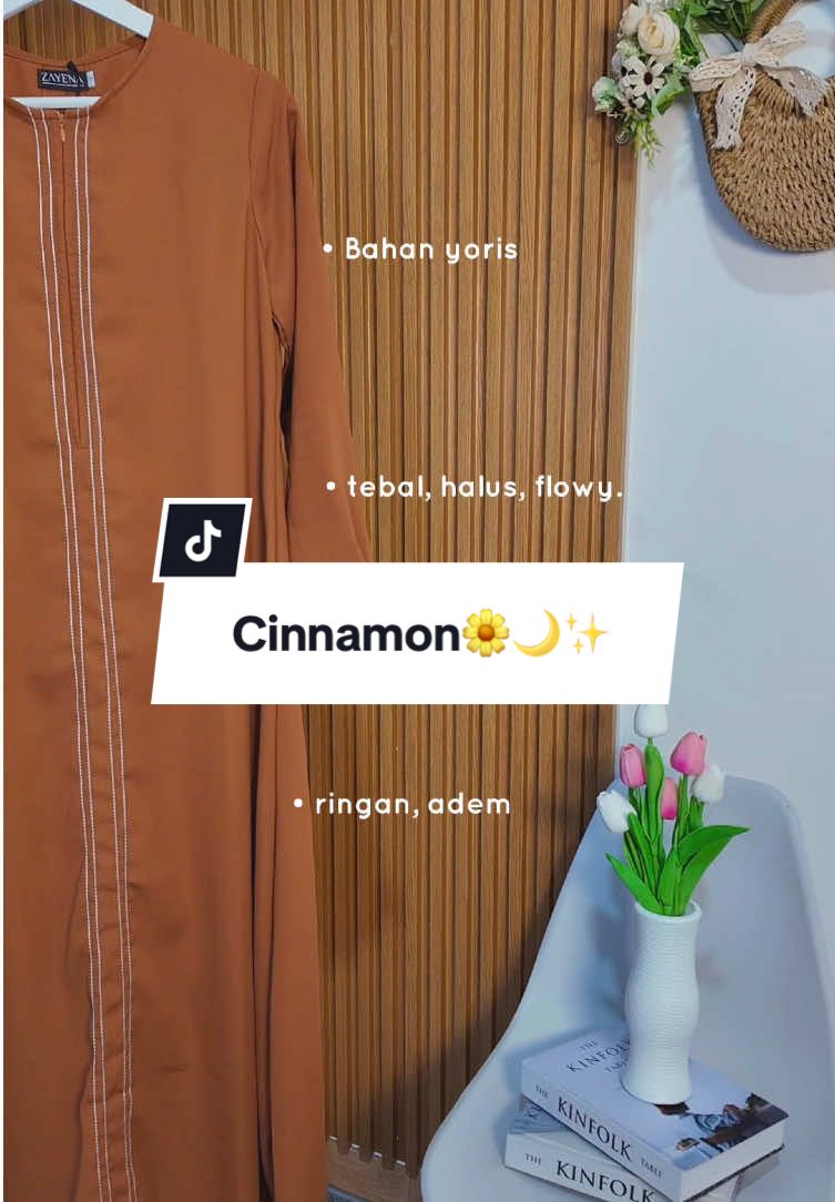 Siapa nih yang kemarin pada nanyain Medina warna cinnamon?😍✨ sekarang sudah hadir di bahan baru ya guys! Warna nya masih sama hanya berbeda bahan saja🍊✨🌙 #abayastyle #ootdhijabstyle #bestseller #medinabaya #outfitinspiration #ootdinspo #fypシ 