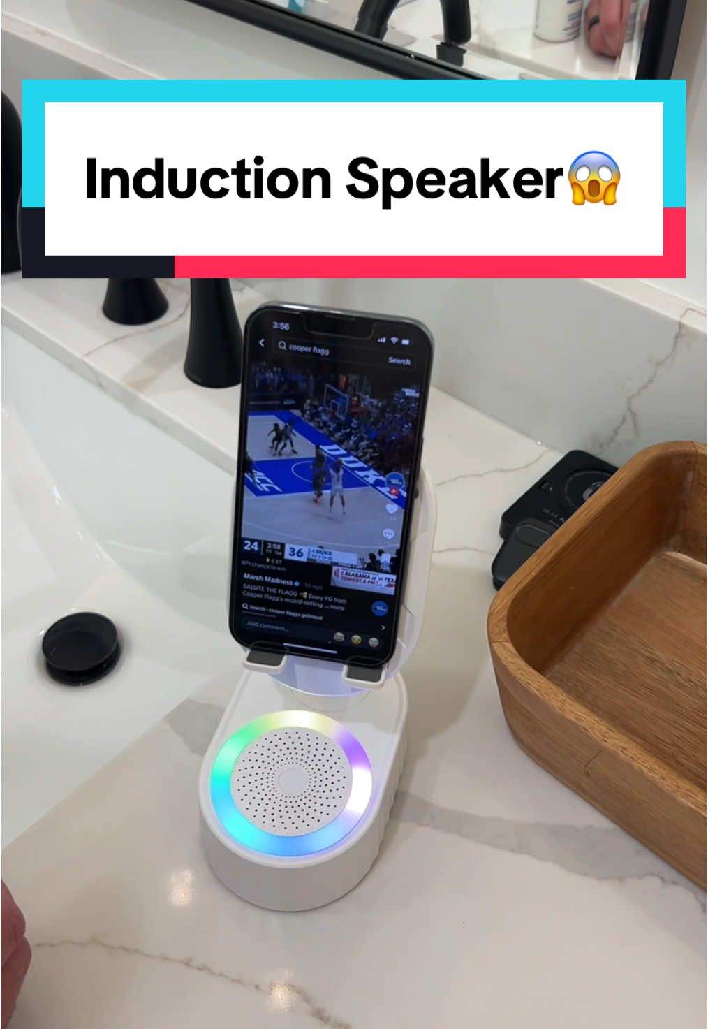 This speaker is crazy!! 🤯🤯 #speaker #bluetoothspeaker #inductionspeaker #newyearnewaura 