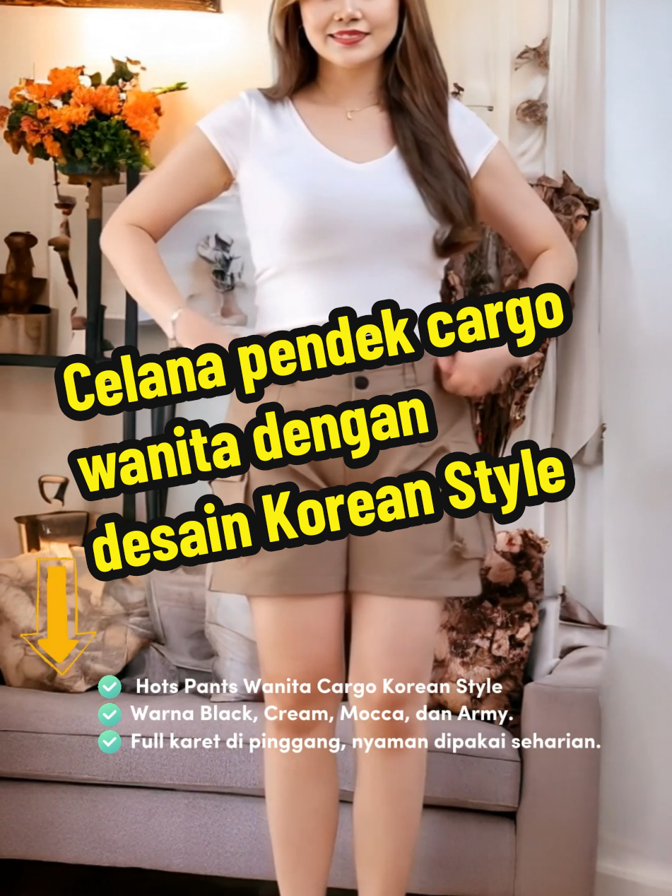 Celana pendek cargo wanita dengan desain Korean Style terbaru siap menemani aktivitasmu! Bahannya adem dan nyaman banget, cocok banget buat kamu yang suka tampil stylish dan kekinian. Yuk, segera dapatkan Hots Pants Cargo ini sebelum kehabisan!  #HotsPantsWanitaCargo #KoreanStyle #CelanaPendekWanita #FashionWanita #OOTD #wibgajian #cuantanpabatas 