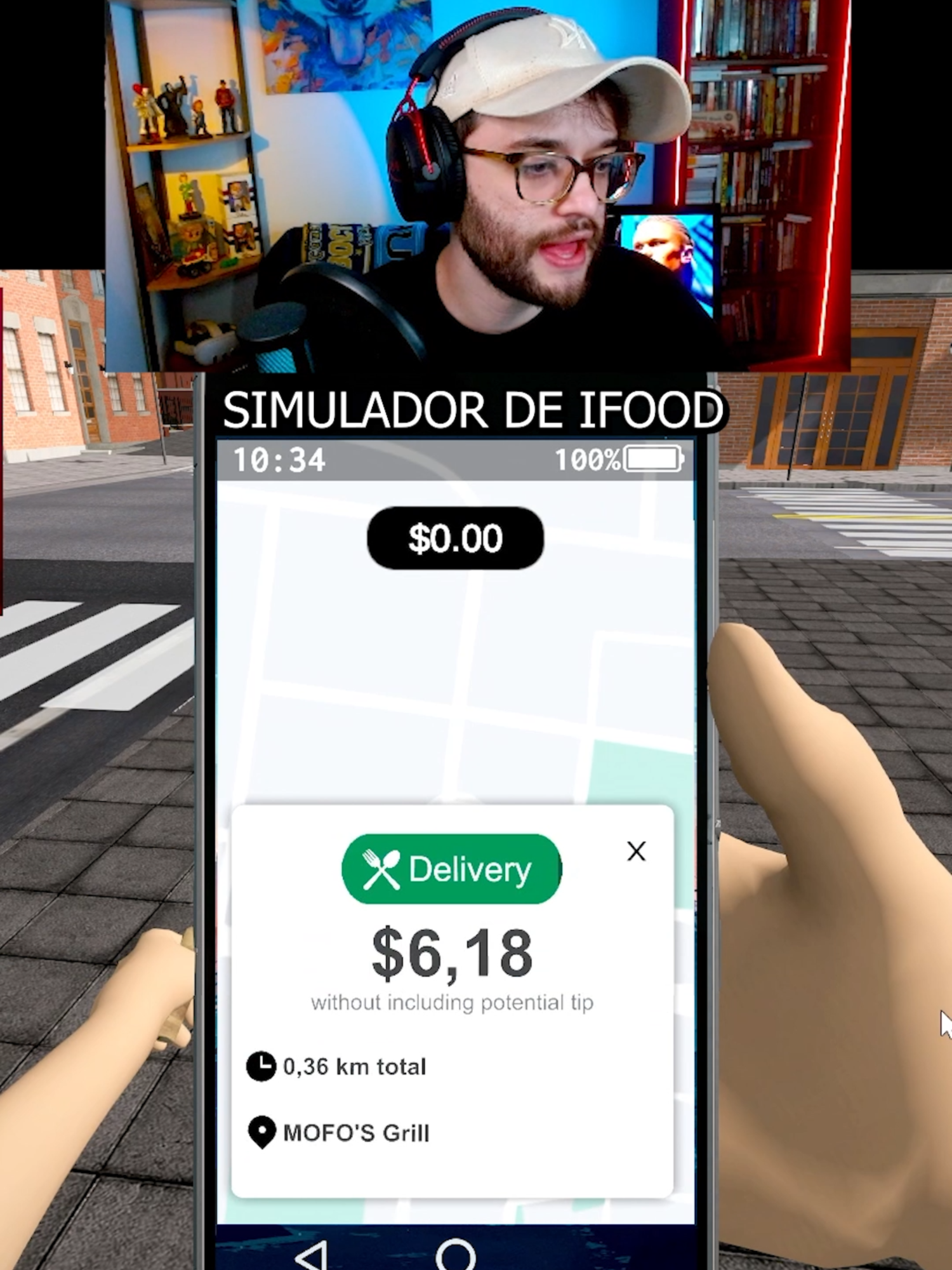 Simulador de delivery #simulator #ifood #gameplay #entrega #moto #steam #city #simulador