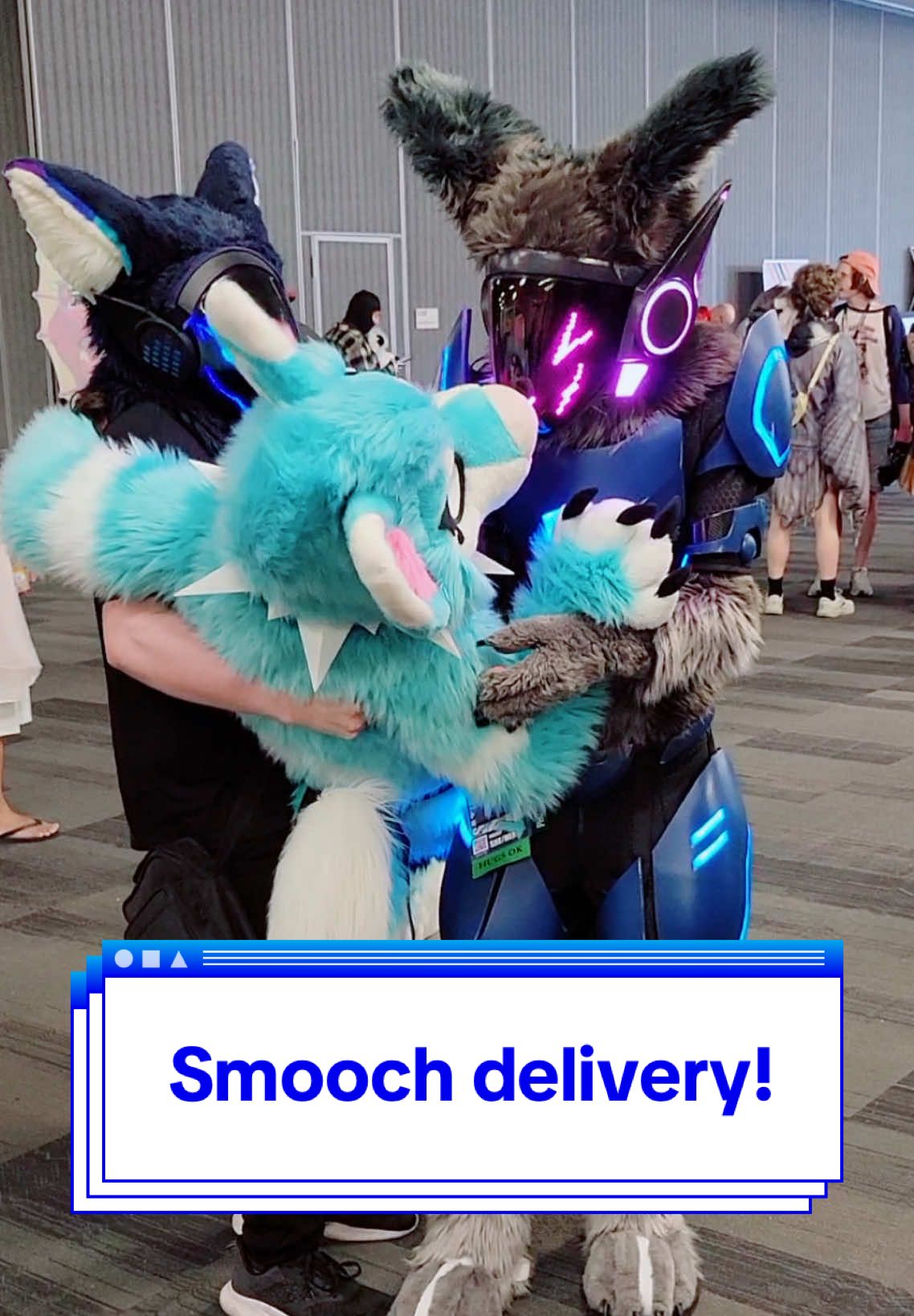 Smooch delivery! 😘💙 Delivery Proot: Rhythmatica1 (twitter) Smooched Proot: Xenrax1 (also twt) #furryfandom #furry #furryfyp #fursona #furrycommunity #furriesoftiktok #furrytiktok #fyp #fursuit #fursuiter #fursuiting #fullsuit #protogen #protogenfurry #protogenfursuit #protogenarmor 