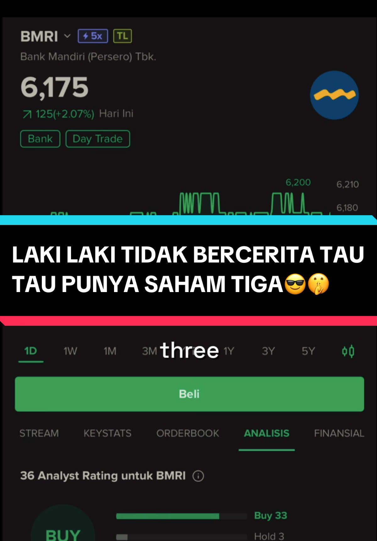 Laki laki tidak bercerita tapi punya saham tiga 😎, disc on bukan ajakan jual beli saham, hanya untuk hiburan aja😁 #investorsaham #investasisaham #tradersaham #sahamsyariah #yuknabungsaham #tradingsaham #CapCut 