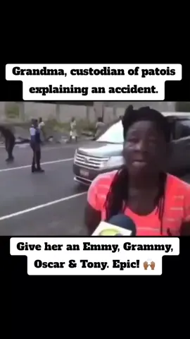 #patois #jamaica #jamaicantiktok #jamaicantiktok🇯🇲viral #accident #crash #road #witness #tv #tvshow #report #reporter #grandma #explain #techtok #fyp #fypシ゚viral🖤tiktok #drivers #driving #drive #passenger #speedup #racecar #race #passenger 
