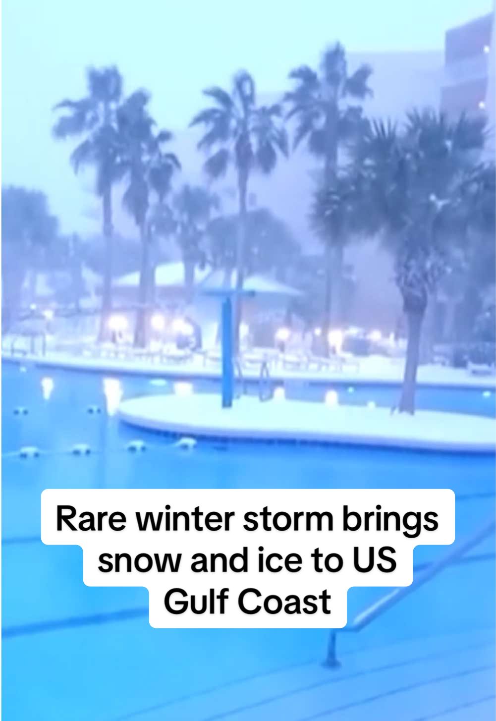 A rare snowstorm churned across the US Gulf Coast as parts of North Florida were blanketed by snow. #snowstorm #snow #Florida #weather #climate #news #Reuters