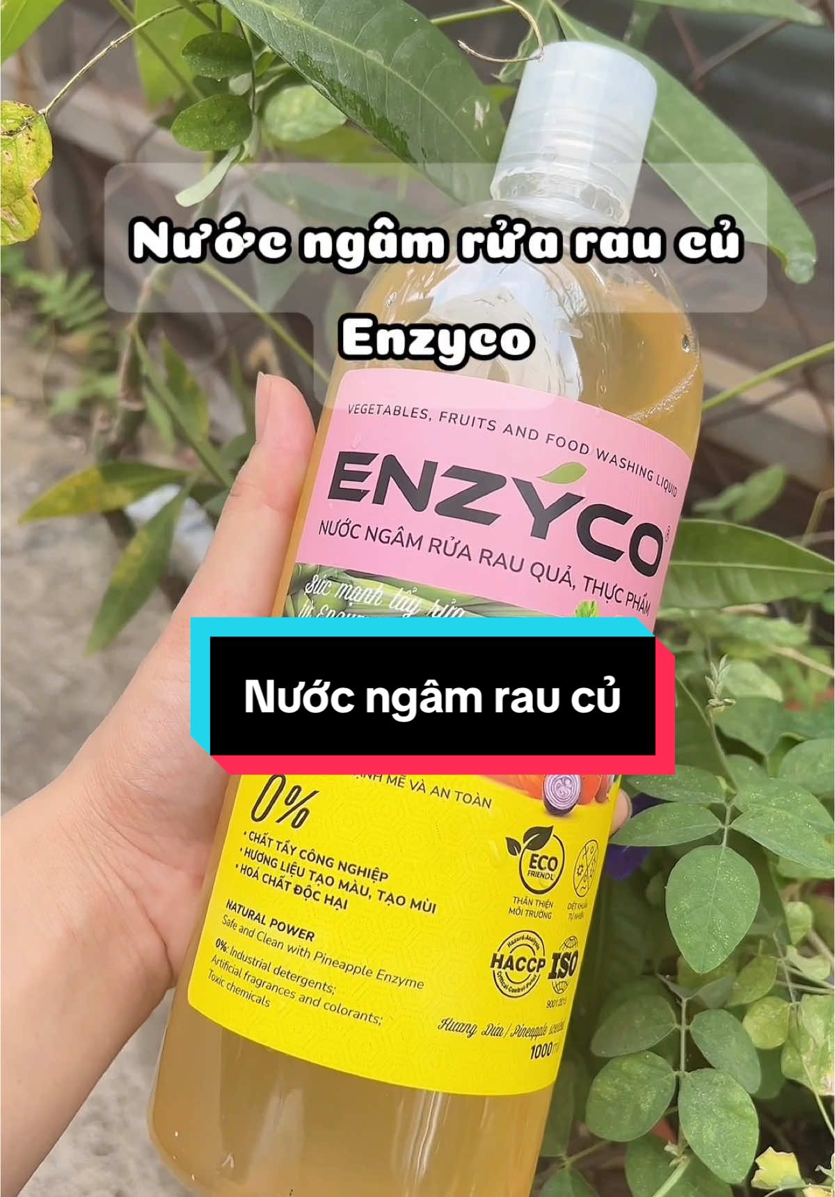 Nước ngâm rau củ Enzyco với tp an toàn mn tham khảo nha #andamcungbe #mevabe #enzyco #nuocngamraucu 