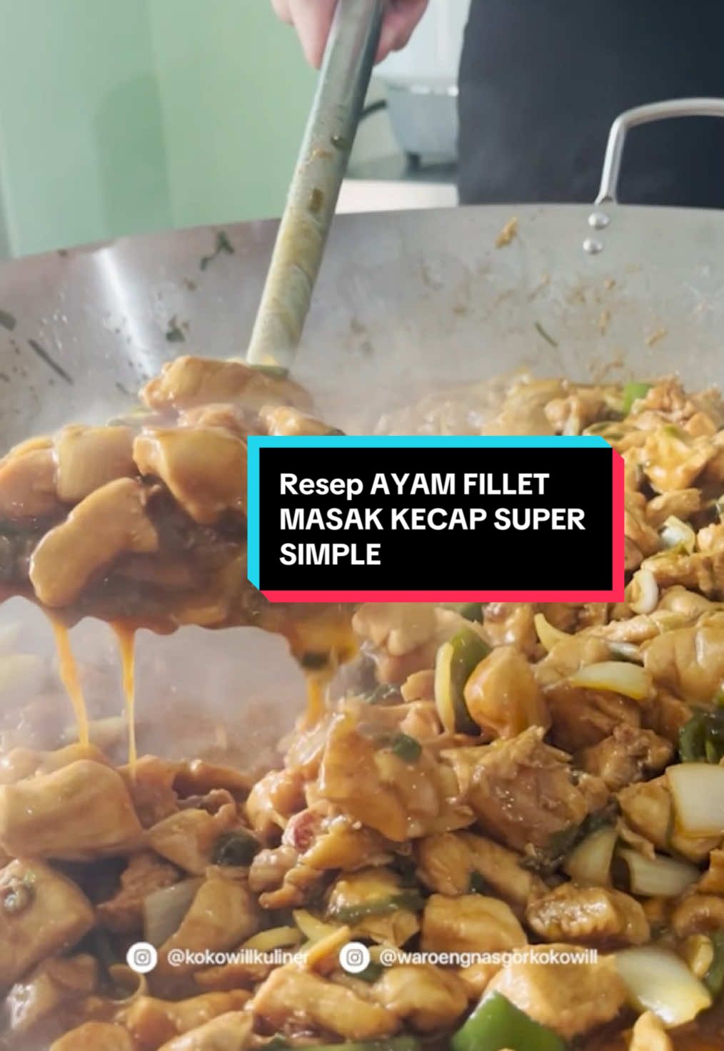 RESEP SUPER SIMPLE TAPI RASA SANGAT ENAK, Buat kalian yang lagi mau ada acara keluarga atau mau makan sendiri, Resep ayam fillet masak kecap ini sangat gw rekomendasikan, Buat nya mudah tapi rasanya super enak👌👌 Full nya bisa tonton di youtube gw yaa #bekasi #kokowillkuliner #waroengnasgorkokowill #reseptiktok #resepmasakan #dagingayam 