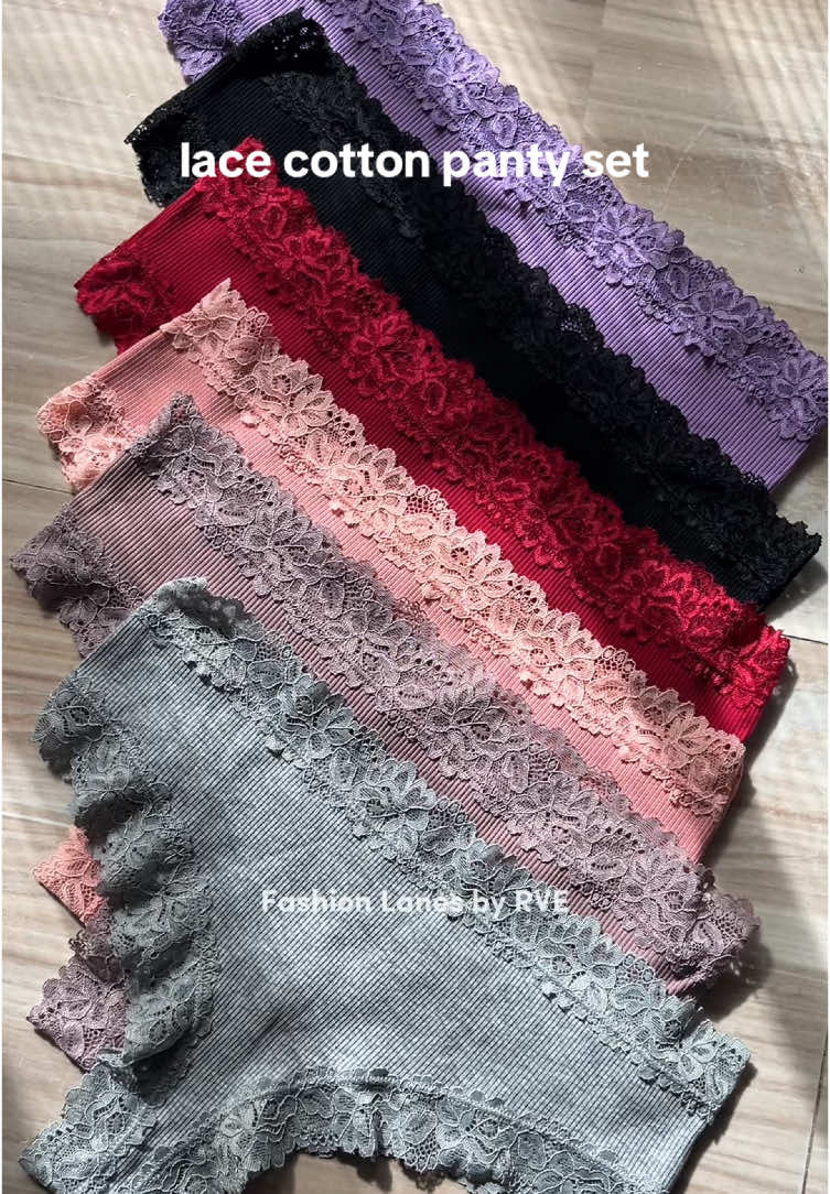 Palitan niyo na rin yung mga luma nyong underwear 🍒🌸 #laceunderwear #cottonunderwear #womensunderwear 