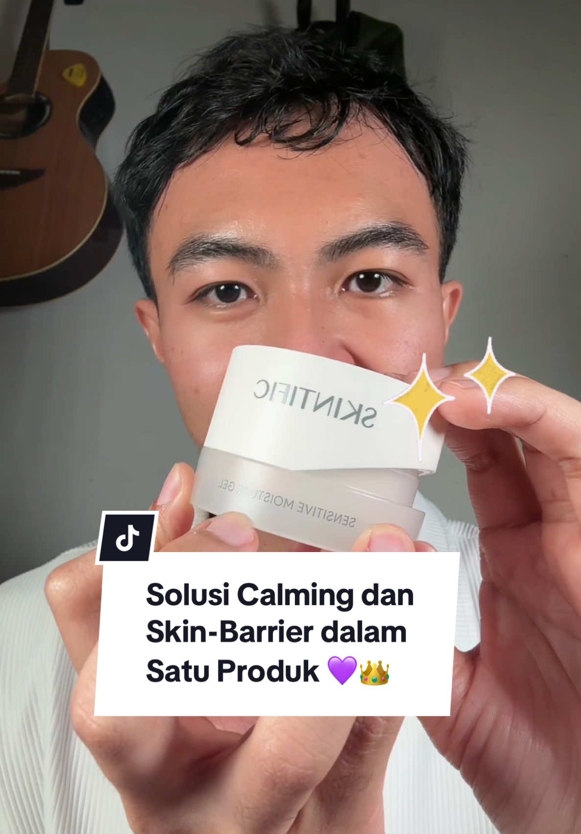Solusi calming kemerahan dan skin-barrier rusak dalam satu produk aja darling! Penasaran coba gak? 💜🥰👑✨ #longervideos #shopmaster #skincare #skincareviral #kerajaanglowing #moisturizer #moisturizerviral #calming #skinbarrier 