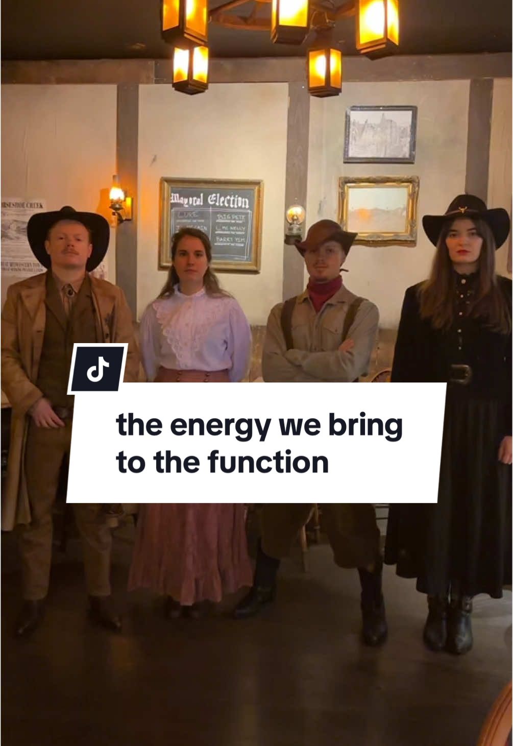 It's giving: gang of outlaws #immersiveexperience #sweetner #cowboy #cowgirl #wildwest #saloon 