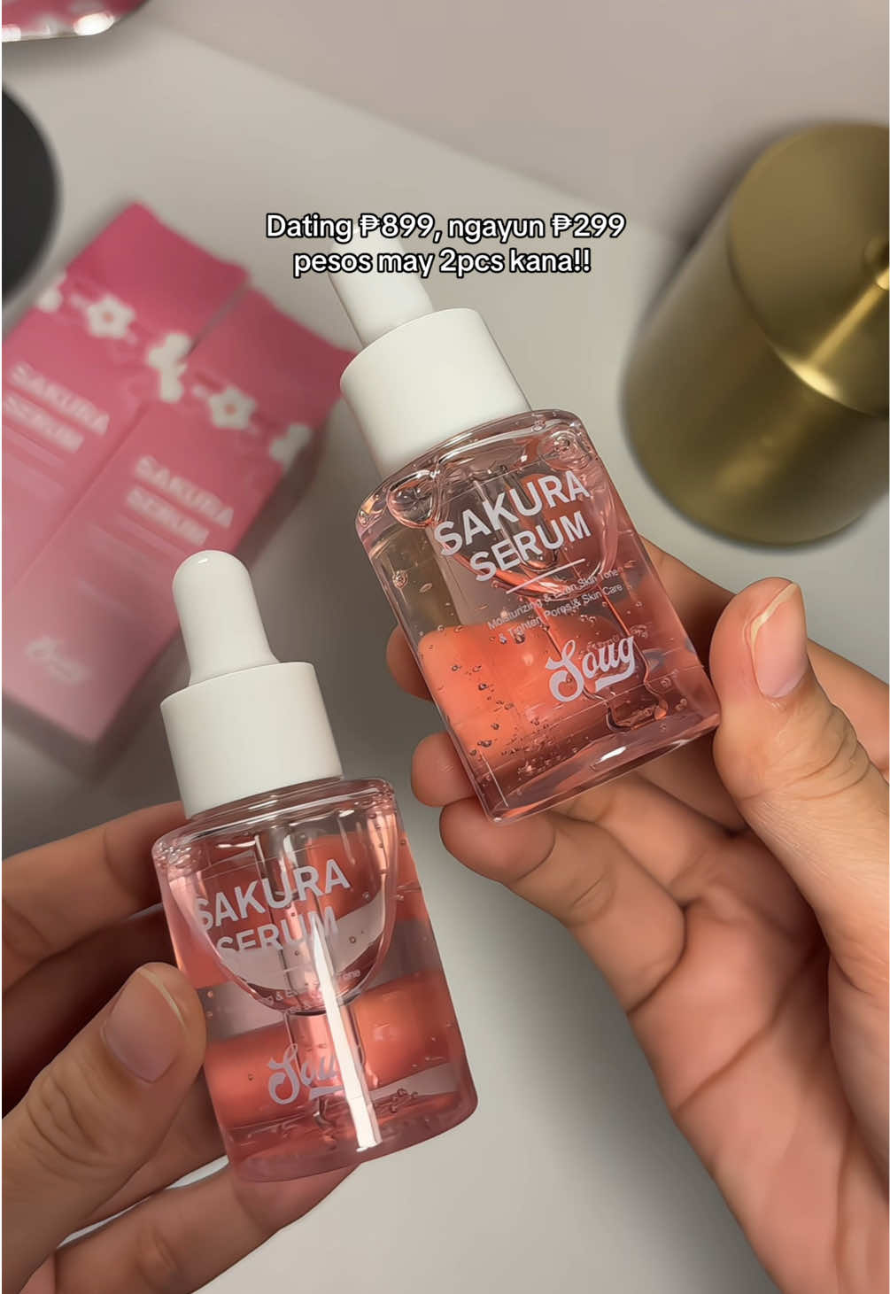 Grabe sobrang kinis at ang puti ng kaibigan ko dahil sa sakura serum natu!! 🤫🫣✨ #sakuraserum #serum #skincare #brighthening #moisturizingserum #fypp #tiktokfinds 