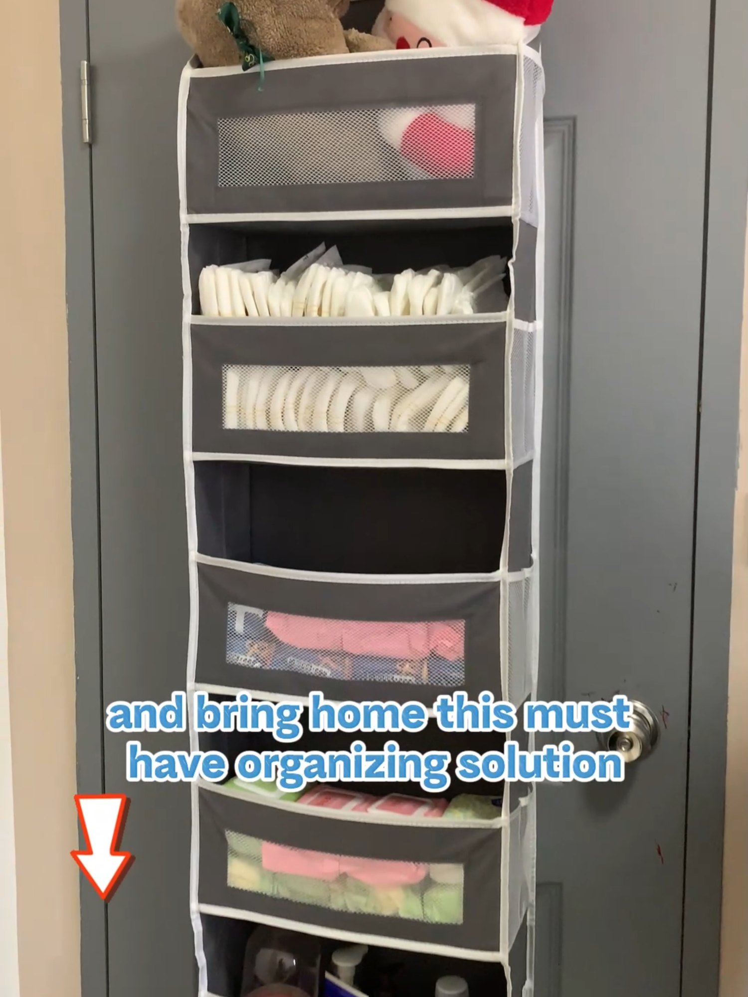 Just how useful is the door hanging organizer? Check out this packed storage space – it’s truly impressive!#overthedoororganizer #organize #organizehacks #tiktokmademebuyit #storagehacks #fyp #foryoupage #Storage