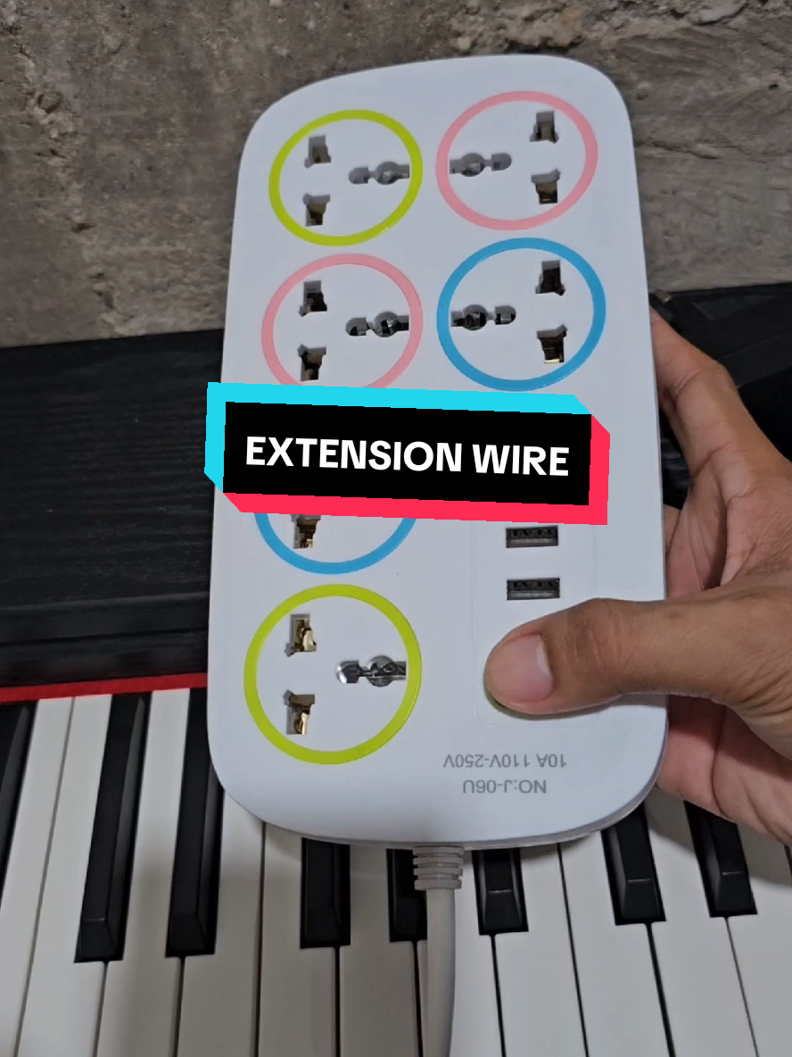 Power Socket Extension Cord with 4 USB port. #extensionwire#extensioncord #outletextensioncord #extensionsocket #heavyduty#powersocket#fypシ 