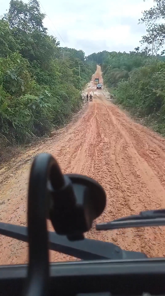 jgn lupa berdoa🤣  #jalanlicin #truksawitriau #cantersawitriau #offroad 