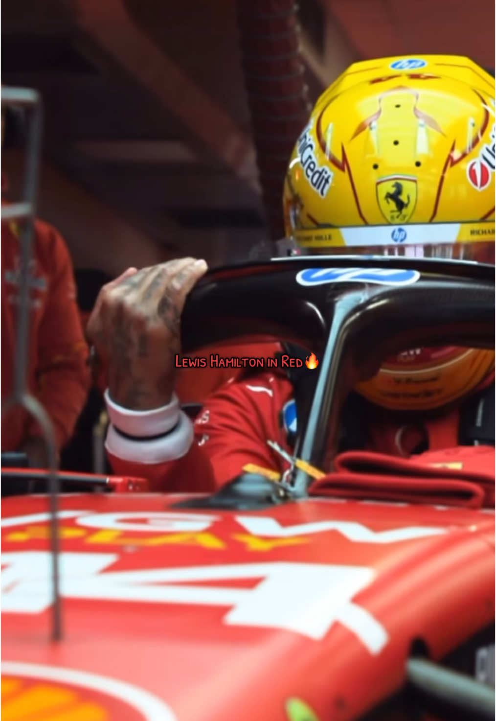 Lewis Hamilton in Red🔥 #F1 #f1community #formula1 #f1tiktok #dontletthisflop #f1fyp #contentcreators #f1content #formulaone #lewishamilton #lewis #hamilton #lewishamilton44 #LH44 #goat #ferrari #scuderiaferrari #newera #firsttime #red #maranello 