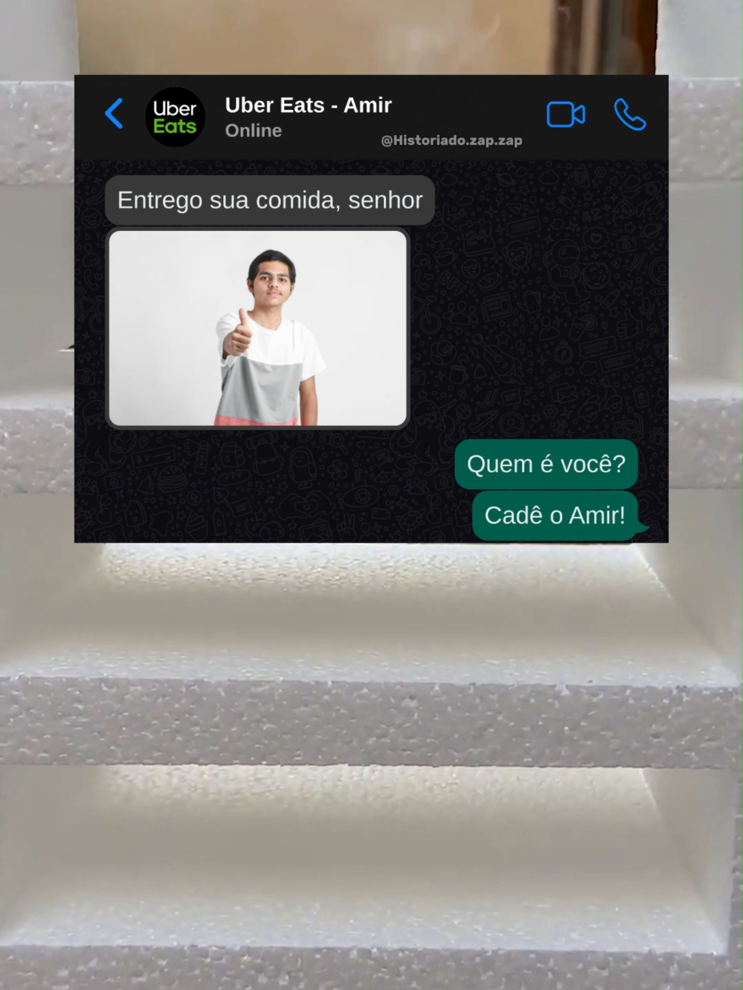 O que aconteceu com o Amir? #historias#whatsappchat#chat#conversasdewhats#engraçado#amir