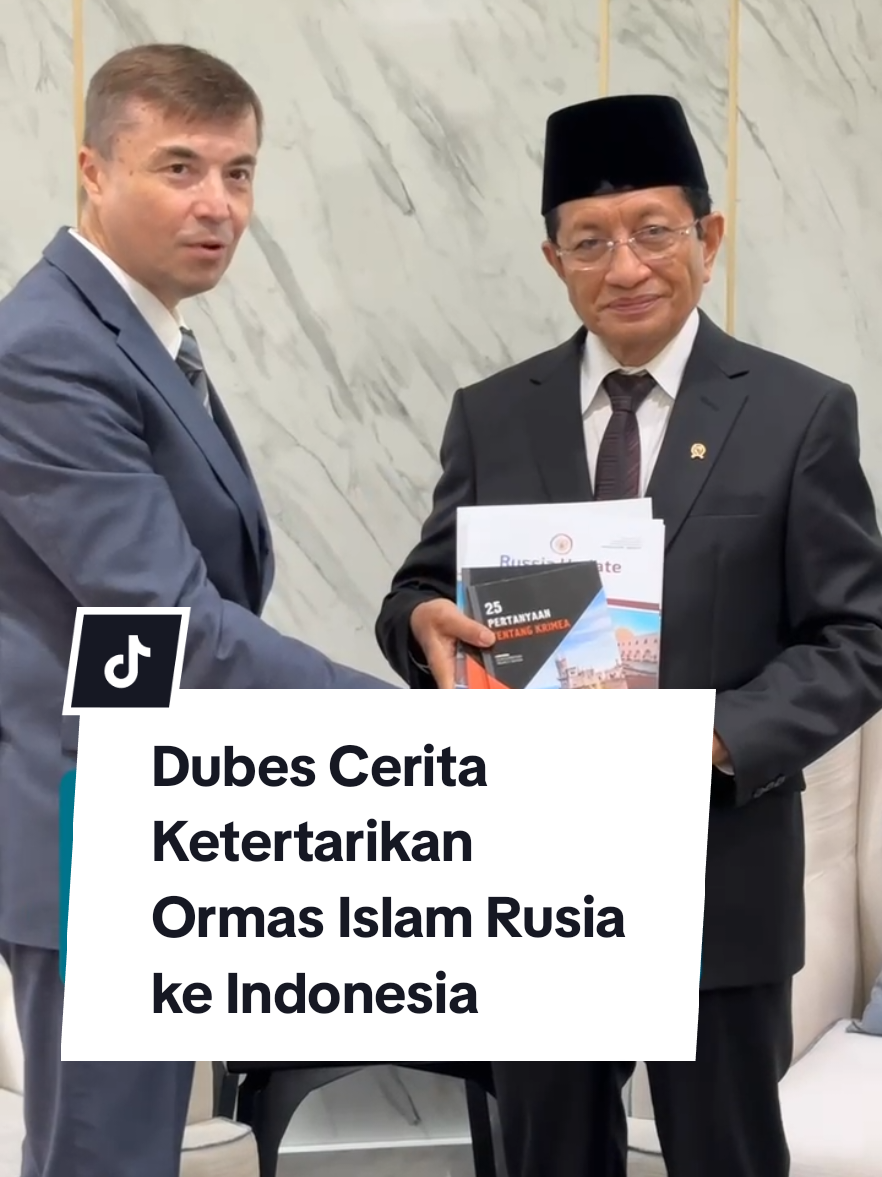 Duta Besar Rusia untuk RI, Sergei Gennadievich Tolchenov mengundang Menteri Agama RI, Nasaruddin Umar untuk menghadiri Kazan Summit 2025. Undangan tersebut sebagai upaya mempererat kerja sama bilateral, khususnya dalam bidang keagamaan dan pendidikan agama. “Sekitar 15–20 juta penduduk Rusia adalah Muslim, sekitar 7% dari total populasi. Di antara 89 wilayah Rusia, ada 7 wilayah dengan mayoritas penduduk Muslim, seperti Chechnya, Tatarstan, Dagestan, dan Bashkortostan. Setiap tahun, kami mengadakan Kazan Summit di bulan Mei di Tatarstan,” ujar Dubes Sergei dalam audiensi di Kantor Pusat Kemenag RI, Rabu (22/1/2025).