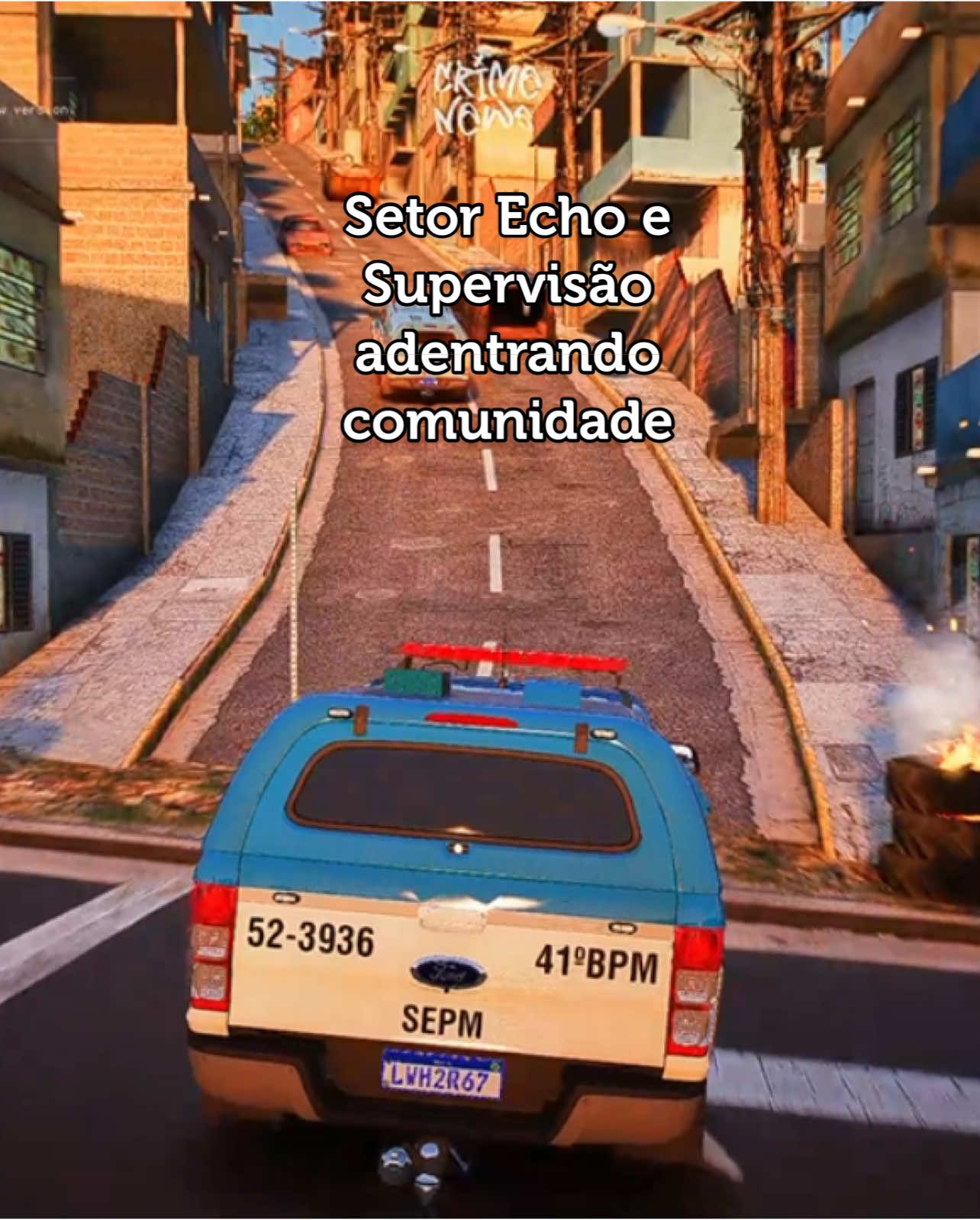 Setor Echo e Supervisão adentrando a comunidade e prendendo suspeito com mandado de apreensão em aberto. #gta #41bpm #41bpmfivem #pmerj #roleplay #gtarp 