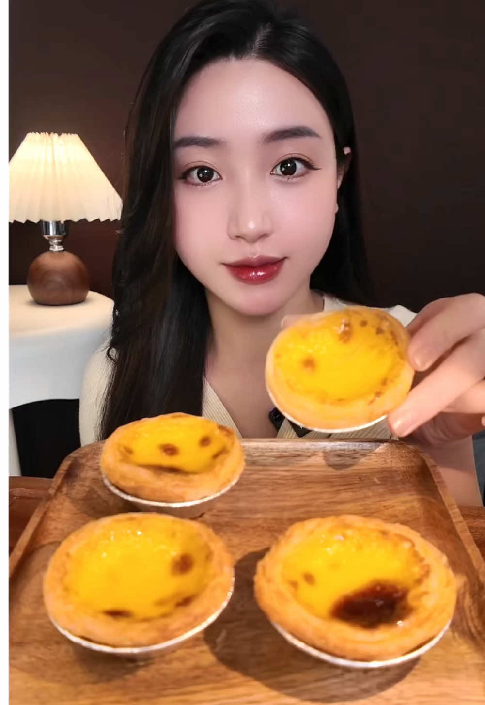 Bánh tart trứng siu ngonn #mukbang #ancungtiktok #LearnOnTikTok #thhoadayrui #banhtarttrung 