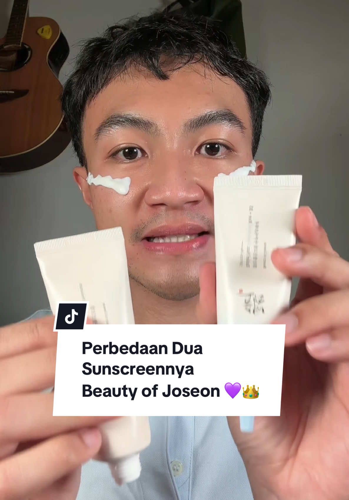 Akhirnya wishlist baginda tercapai juga! Cobain sunscreen terbarunya @beautyofjoseon.id ! Sekalian kita bahas perbedaannya aja yuk! Tonton sampai habis ya! 💜🥰👑✨ #longervideos #shopmaster #skincare #skincareviral #kerajaanglowing #skincarekorea #koreanskincare #sunscreen #sunscreenviral #sunscreenkorea  #TheFreshShield #BeautyOfJoseon 