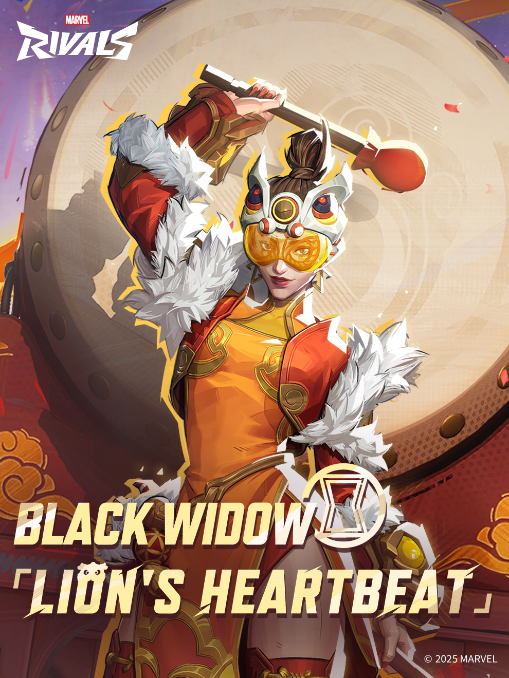 Black Widow's new costume「Lion's Heartbeat」available in the store on Jan 22 at 6 PM PST! #MarvelRivals