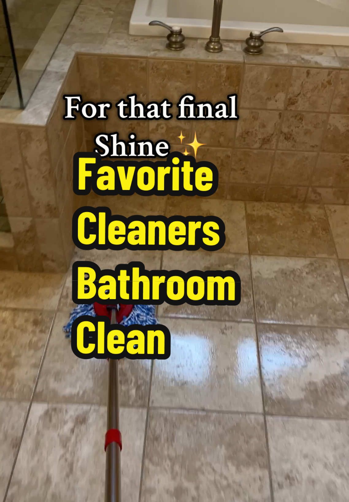 Cleaners i useto clean the bathroom stone & mold #cleaningmotivation #cleaningtips #bathroom