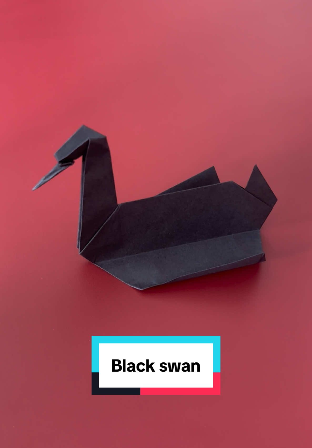 Replying to @tihomirsp How to make paper swan #origami #paperfolding #origamitutorial #blackswan