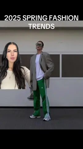 are you here for the track pant?! #trackpants #trackpantoutfit #springfashion #fashiontrendpredictions #springfashiontrends #greenscreen #fashionstyling #foryoupage  Spring fashion trend prediction, casual outfits, outfit trends 