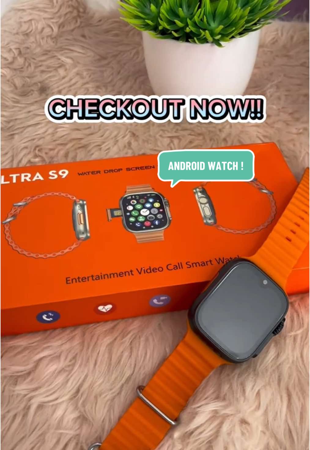 Ultra s9 SMART WATCH⌚️ #ultras9 #checkoutnow🛒🛒✅ #musthave #mustbuy #watch #affordable #waterproof #checkout #original #watch 