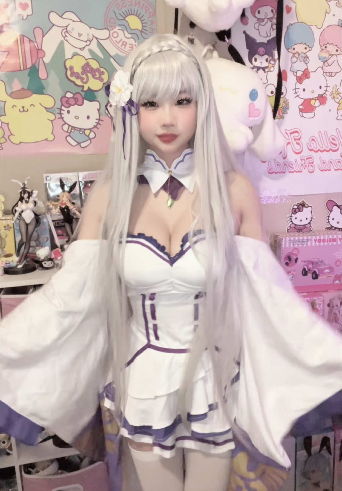 sheep rem cos next. im so excited #fyp #foryou #foryoupage #egirl #emiliacosplay #rezerocosplay #emiliacosplayrezero #dance #GamerGirl #cosplayer #funny #cute #cosplay #anime #gaming #xzybca