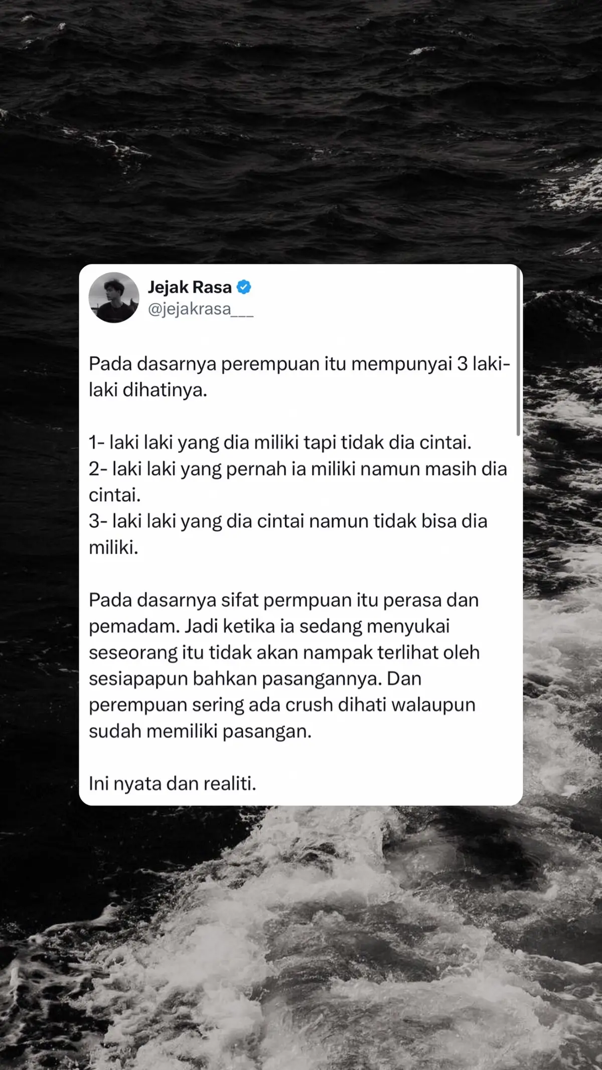 #katakata #katakatamotivasi #katakatabijak #katakatamutiara #katakatasad #katakatastory #quotes #quotestory #quoteoftheday #quotesaesthetic #quotesindonesia #sadstory #sadvibes #foryou #foryoupage #fyp #fypシ゚ #viraltiktok #berandafyp #qotd 