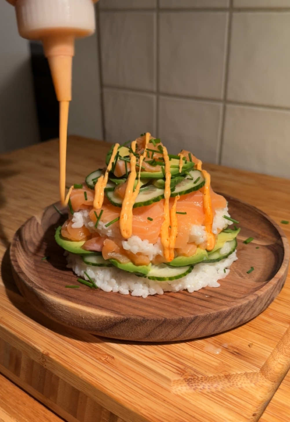 Beste hjemmelaget sushi kaken #sushicake #sushi #FoodTok 