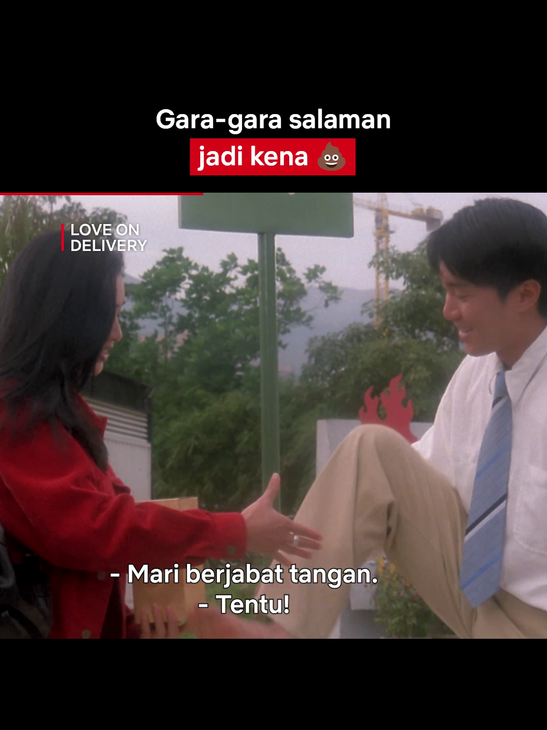 Salam tempel yang nggak bikin seneng nih 💩  #Netflix #StephenChow #FilmKomedi #LoveOnDelivery