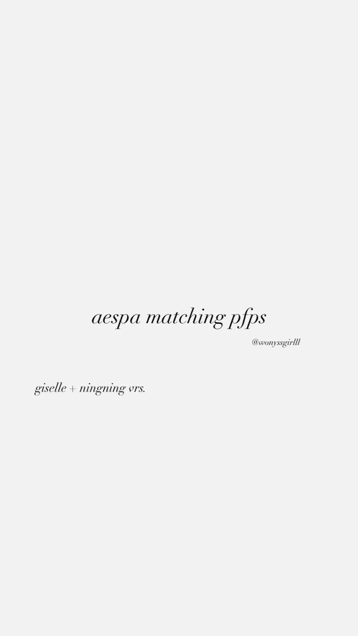 giselle + ningning vrs !! || req ||  #matchingpfps #aespa #giselle #ningning #kpop #fyp #viralvideo #friends #BestFriends 