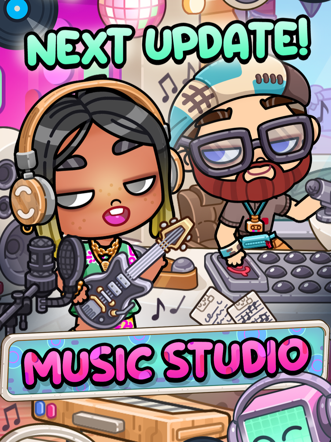 🎵 The Stardust City MUSIC STUDIO is coming to you in the NEXT #AvatarWorld UPDATE!🥳📣 Watch the FULL trailer on our YouTube channel - link in bio 📲 #pazu #avatarworldgame