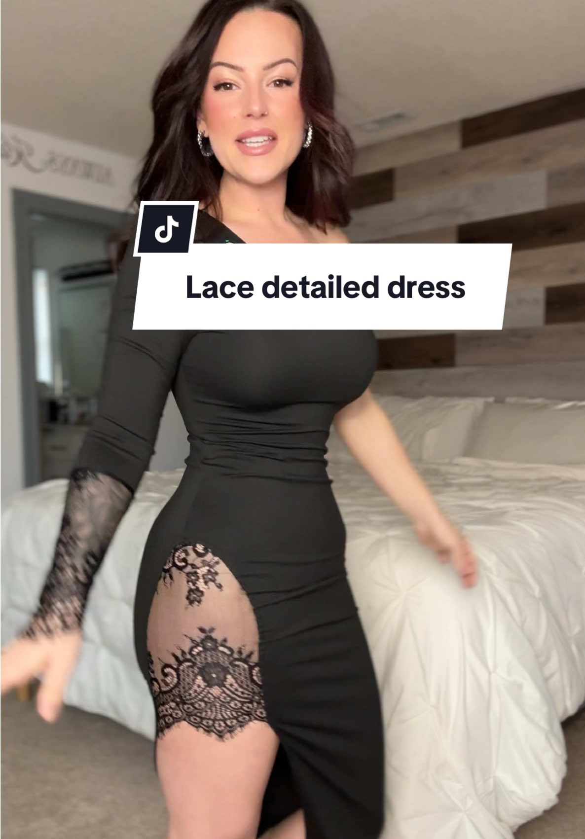 Was NOT expecting this 😳🫣 #chicme #lacedress #lacedetails #oneshoulderdress #ttslevelup #ttsdelightnow #giftguide #dressingup #outfitinspo #elegantstyle #elegantdress #fashionmusthaves 