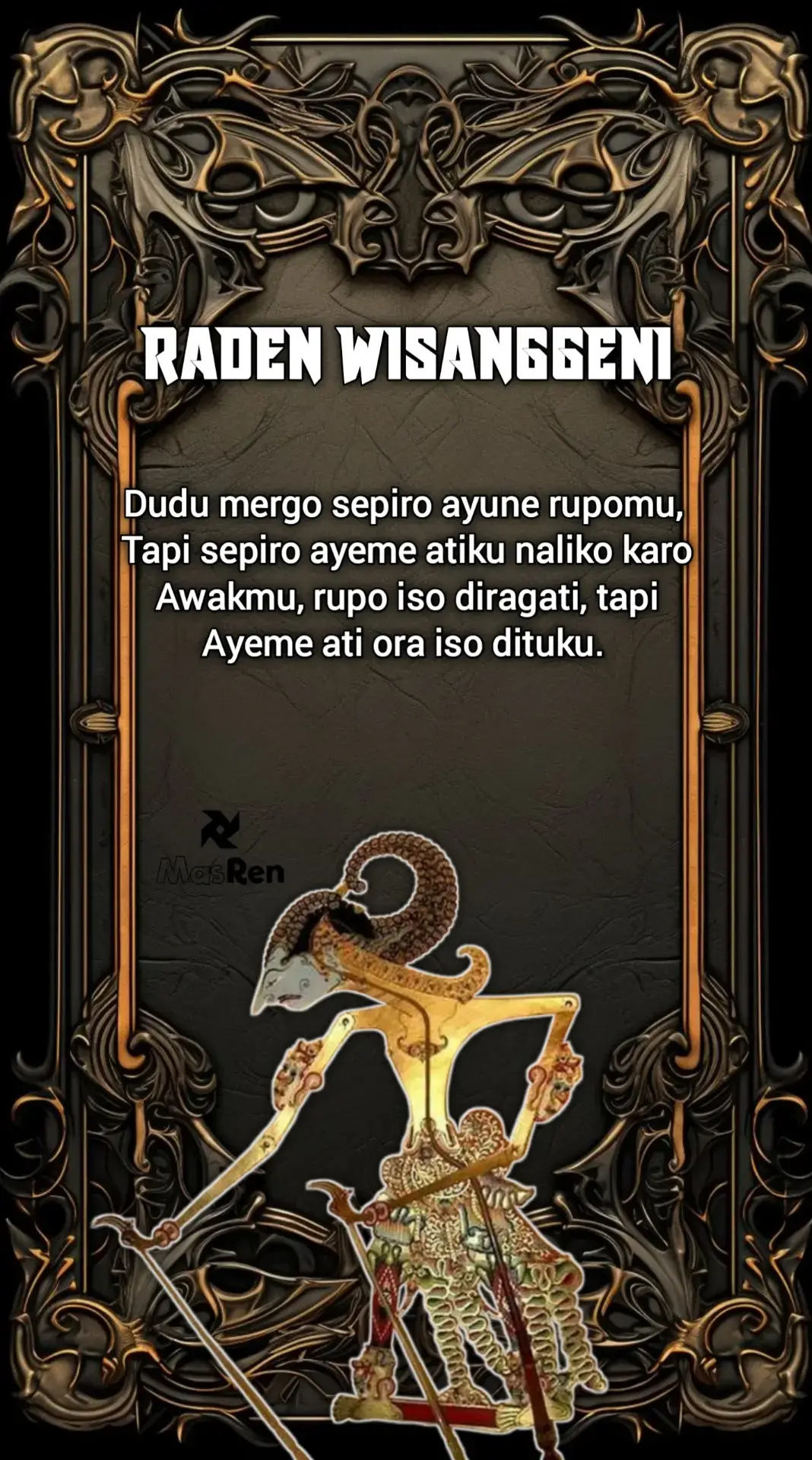 RADEN WISANGGENI 🔥 #fyp #fypシ゚ #trending #pituturjowo #wayangkulit #budayajawa #wisanggeni 