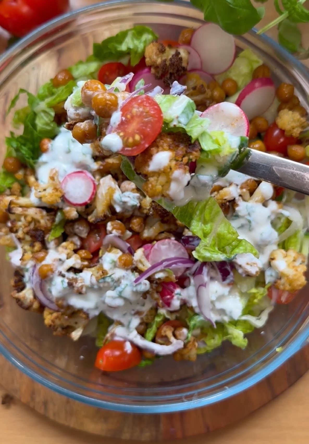 EASY Healthy cauliflower SALAD 🥗  🥰😋🫶🏼 #EasyRecipe #tagesrezept #salad #healthylifestyle #healthyfood #schnellerezepte #inspiration #fyp #goodvibes #foryou #goviral 