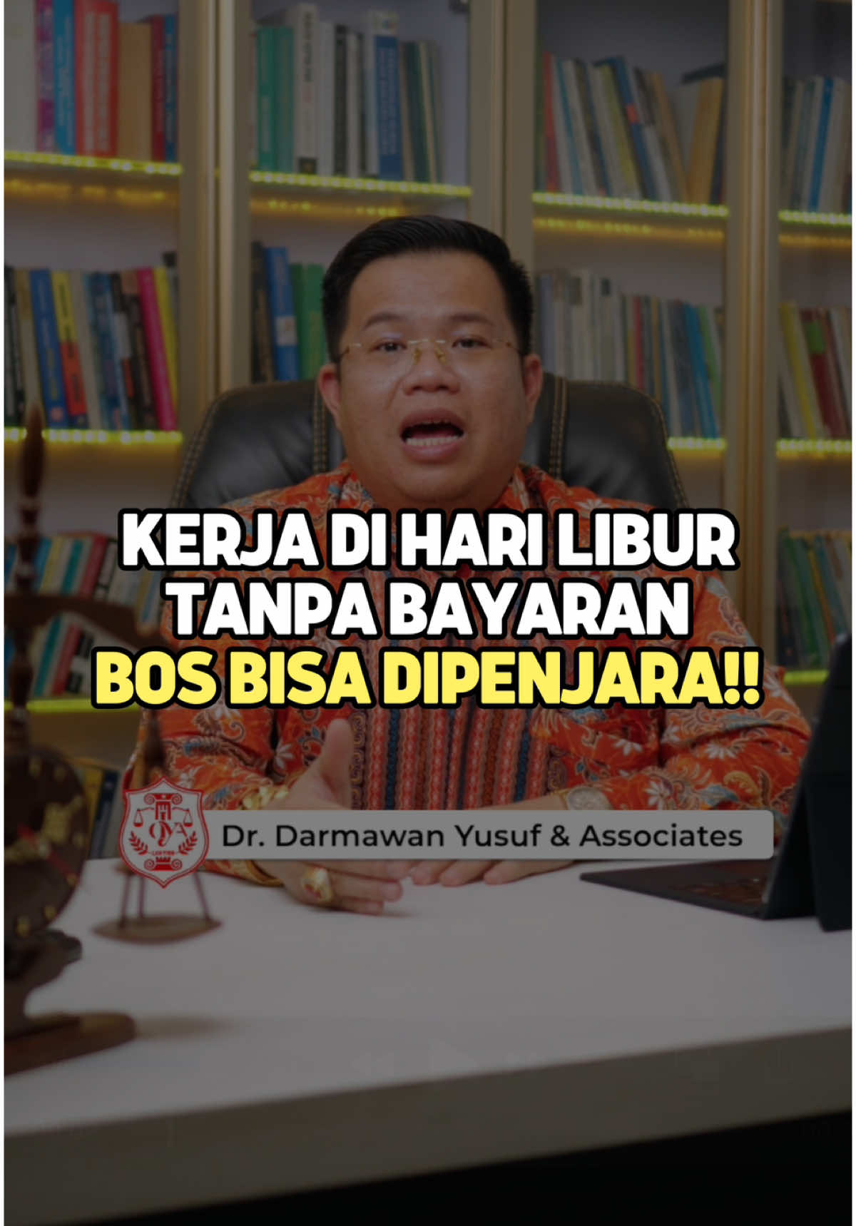 KERJA DI HARI LIBUR TANPA BAYARAN, BOS BISA DIPENJARA!! #karyawan #pekerja #pegawai #pegawainegeri #pegawaiswasta #karyawanswasta #hukum #lembur 